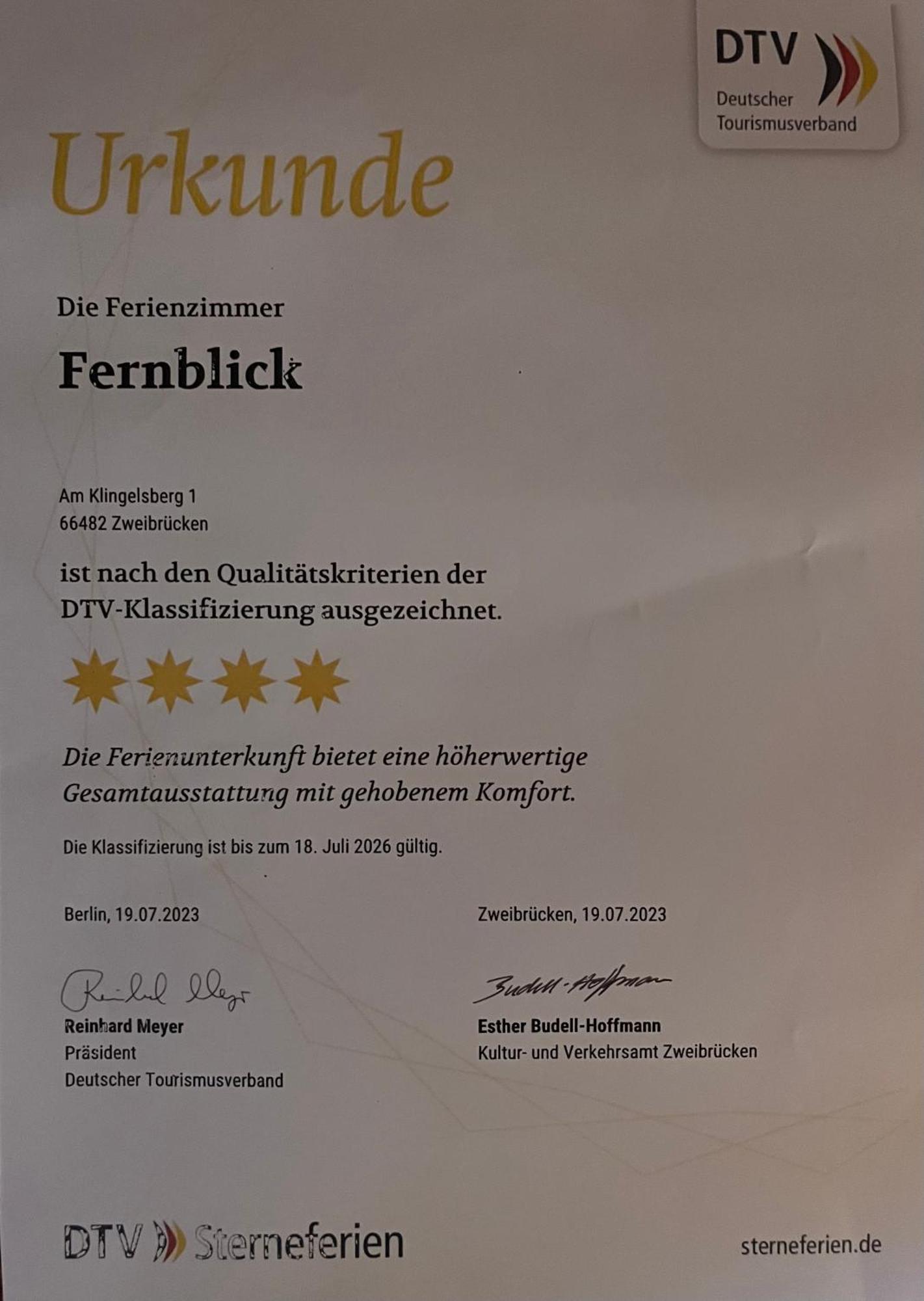 Fernblick Apartment Zweibrucken Bagian luar foto